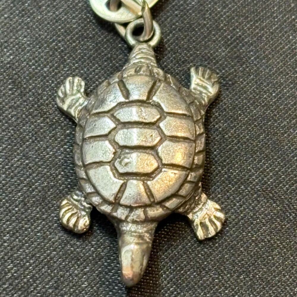 Vintage Sterling Silver Turtle Pendant 7g Eagle River WISC. 1970s  Pendant Only